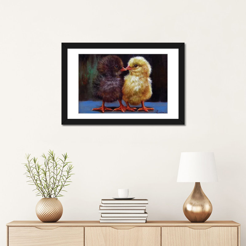 « the baiser », reproduction sur toile, Papier beaux-arts encadré noir, H 3 po x l 24 po x P 32 po, Blanc