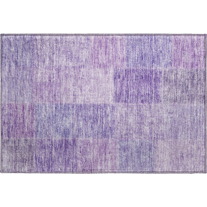 Premium Machine Washable Prisco Lavender Rug, Rectangle 1'8" x 2'6"