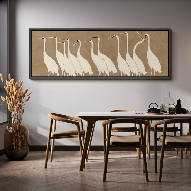 Reproduction d'art sur toile encadrée, H 20 po x l 60 po, Noir, noir, noir, noir
