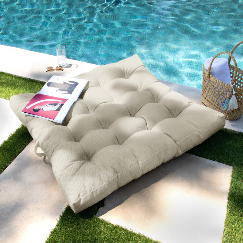 Antoni Sunbrella® Floor Square Indoor/Outdoor Pillow Cover & Insert, Canvas Cloud