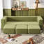Canapé modulaire modulaire en chenille de 79 po, canapé-lit 3 places convertible 3 places avec 3 repose-pieds, canapé détachable sans accoudoirs pour petits appartements, canapé inclinable pour le salon-128925416