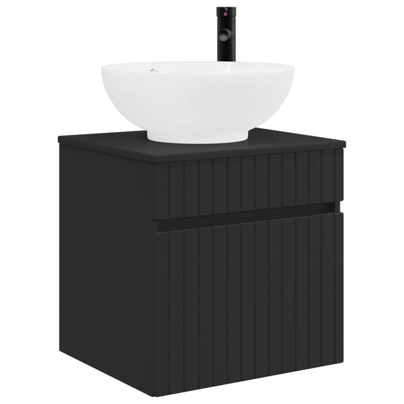 490 mm Bathroom Vanity, Black