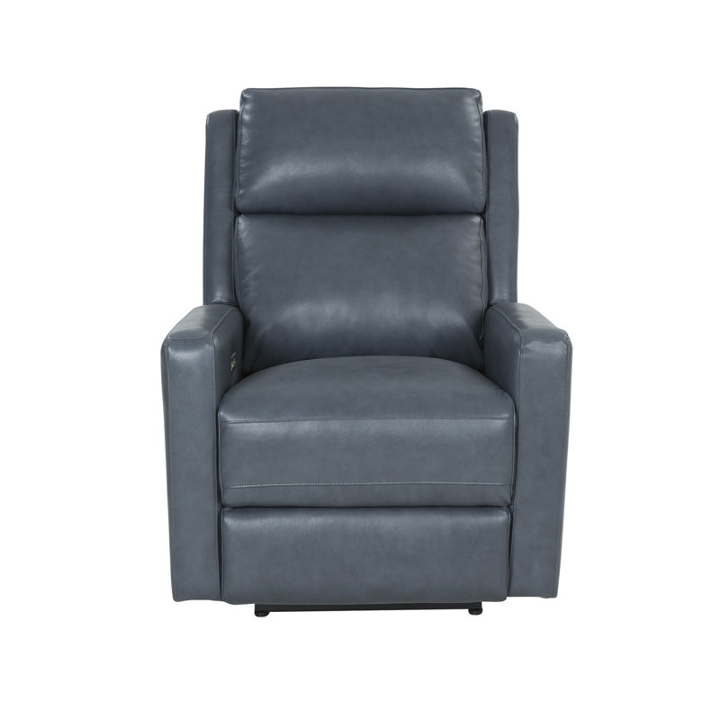 Fauteuil inclinable électrique Euphony Marisol Blue, Cuir véritable gris