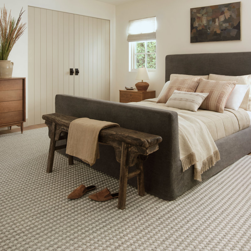 Amber Lewis x Loloi Ojai Ivory / Stone Area Rug, Square 1'6"