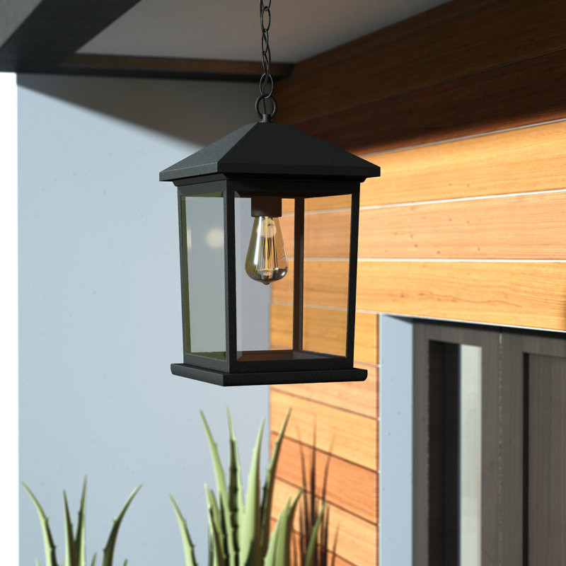 Lovette Outdoor Hanging Lantern, 15.25" H x 9.5" W