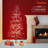 Flocked Artificial Brown Christmas Tree with Warm White LED Lights, 71"