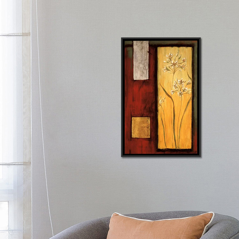«Delicate Balance I», reproduction d'art sur toile, H 26 po x l 18 po x P 1,5 po, Toile encadrée noire, Pas de tapis