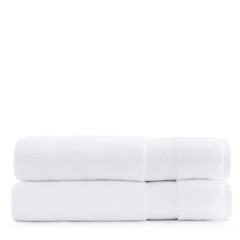 Ensemble de serviettes de bain 2 pièces, Blanc