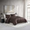 Vera Wang Illusion Lines Brown Comforter Set
