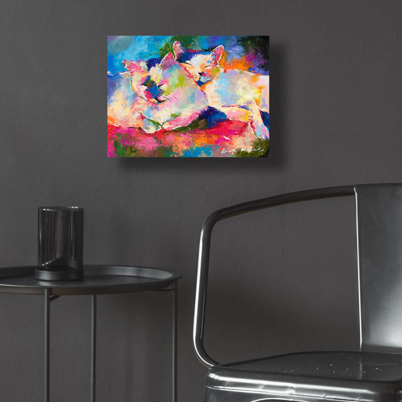 «Mac + Jack» par Richard Wallich, art mural en verre acrylique, H 12 po x l 16 po x P 0,13 po