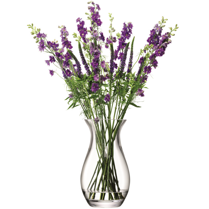 Handmade Glass Table Vase, 12.598" H x 7.4803" W x 7.4803" D