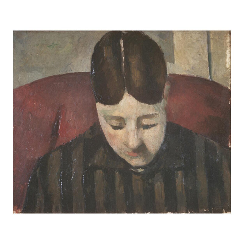 Portrait de madame Cézanne par Paul Cézanne - Estampe numérique, H 32 po x l 40 po
