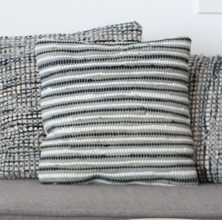 Striped Square Throw Pillow Cover, 50 x 50cm
