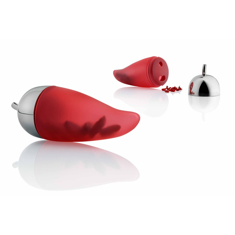 Red Silicone and Stainless Steel Chili Scruncher