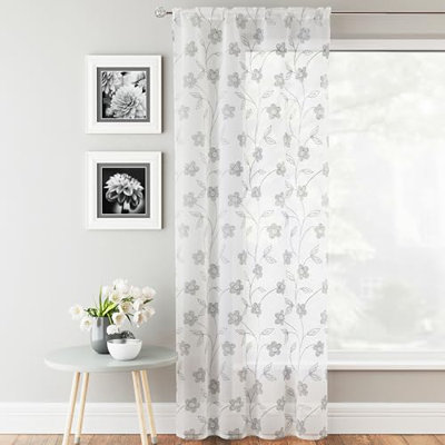 Chenut Sheer Curtain Single Panel