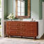 Commode à 6 tiroirs Irtiza, large commode pour meubles de chambre à coucher