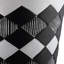 S / 2 DÉCORSEUR DE DIAMANT 10/12 "AVEC PIEDS EN BOIS, NOIR (KD)