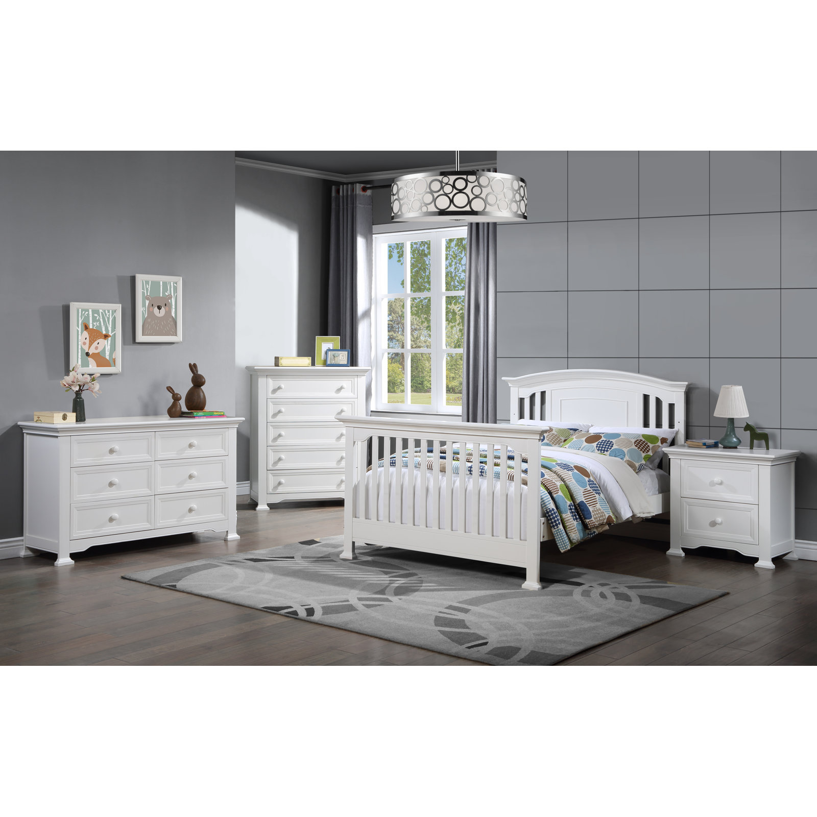 Conrad Full Bed Rails, White