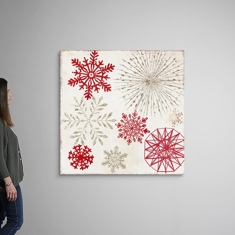 «Merry Christmas Sparkles», reproduction d'art sur toile, H 48 po x l 48 po x P 1,25 po, Toile tendue