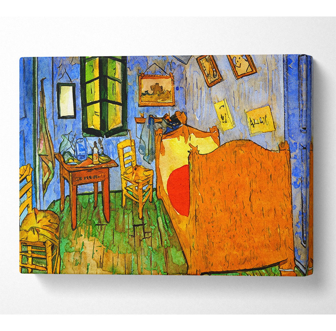 Van Gogh Sein Schlafzimmer 3 - Leinwanddrucke im Wrapped-Format