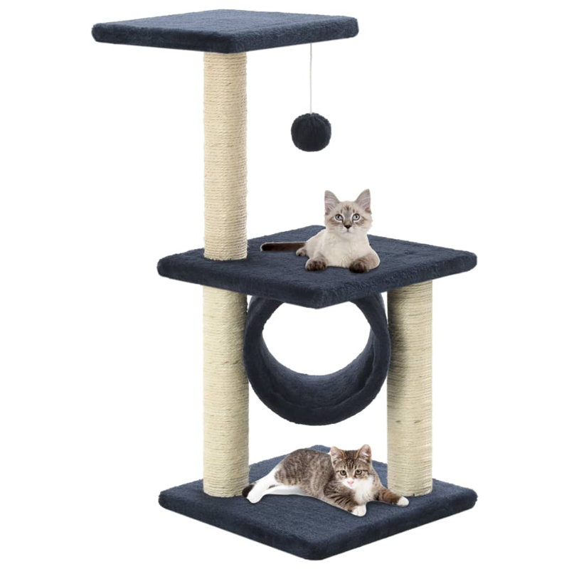 65cm Lochlan Cat Tree or Condo, Dark Blue