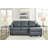 Genoa 88" Leather Sofa-244316845