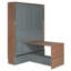 Lit escamotable double en L avec bureau-625442398