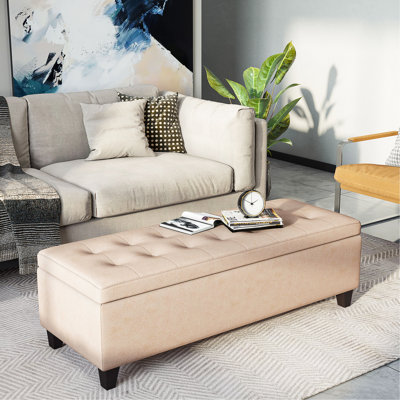 Banc de rangement repose-pieds