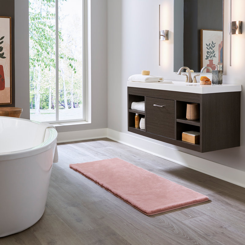Tapis de bain Dority, Mauve