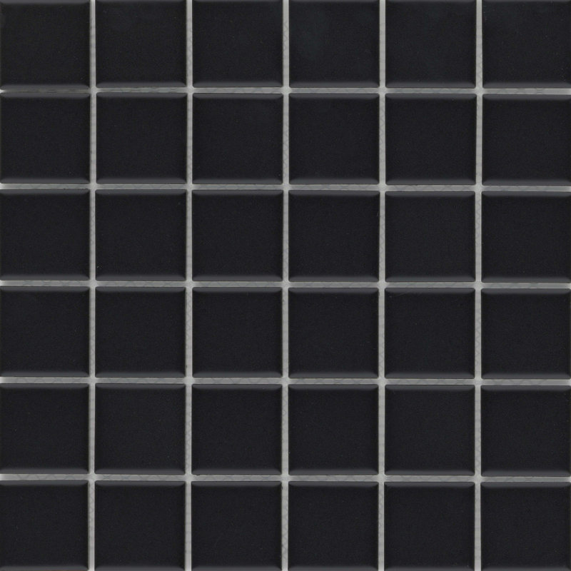 Catch ™ noir 12 po X 12 po Carreau de plancher et de mur en porcelaine matte (19,76 pieds carrés / caisse)