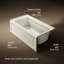 Archer 60" x 32" Alcove/Tile Soaking Bathtub-441581548-512524252