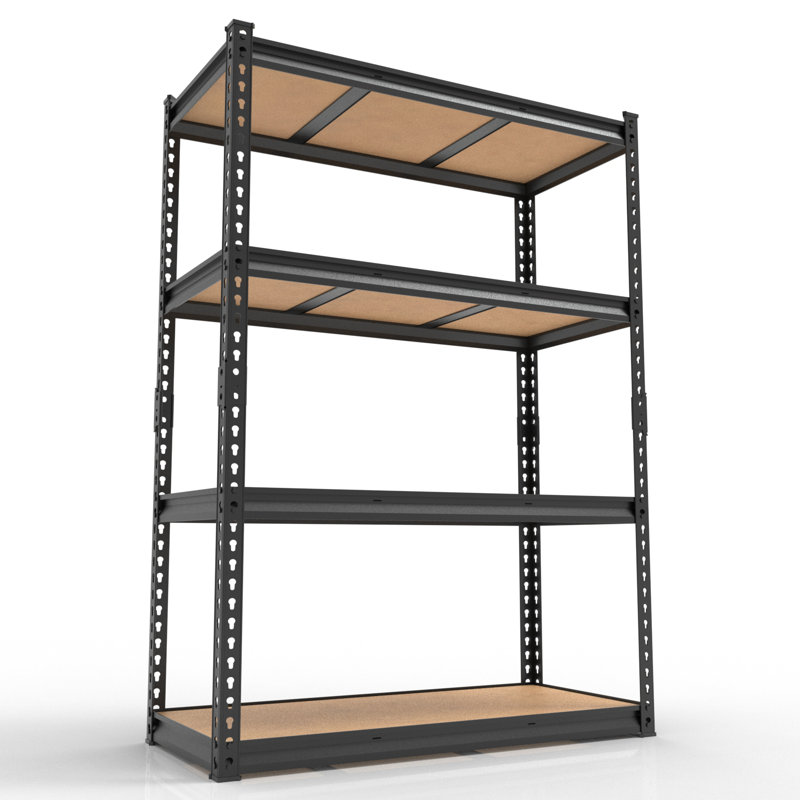 Rack Storage Shelf 4 Layers Adjustable Spacing Steel, 60.4" H x 48.03" W x 17.71" D