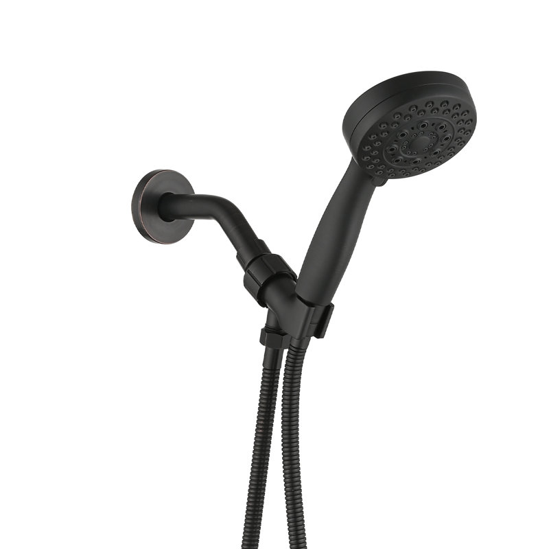 Oil-Rubbed Bronze Handheld Shower - 5 Spray Patterns, , Easy To Install, With Hose Mode Adjustable Head Handheld, High , Abs Material, Appearance