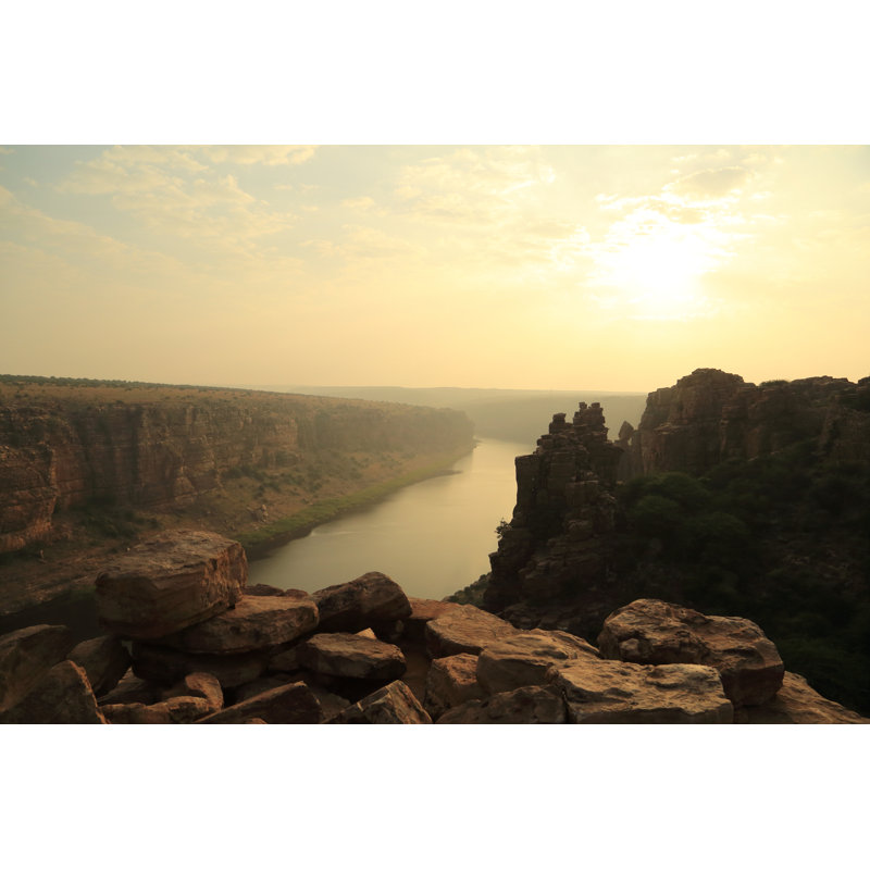 Harber Gandikota on Penna River 1 Piece Wrapped Canvas Wall Art, 20cm H x 30cm W x 3.8cm D