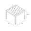 Dune Outdoor Square Dining Table-401306776