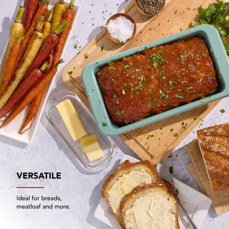 KitchenAid® 9X5in Nonstick Aluminized Steel Loaf Pan, Cardamom
