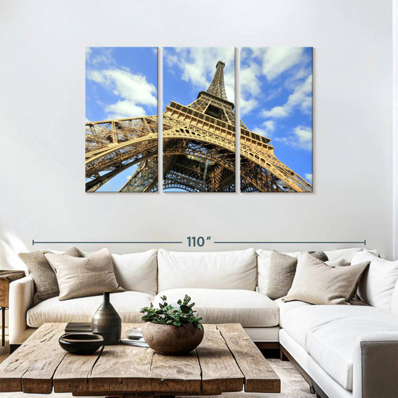 Lilie Towering Eiffel Tower Paris, 48" H x 74" W