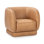 Rinner Leather Swivel Club Chair