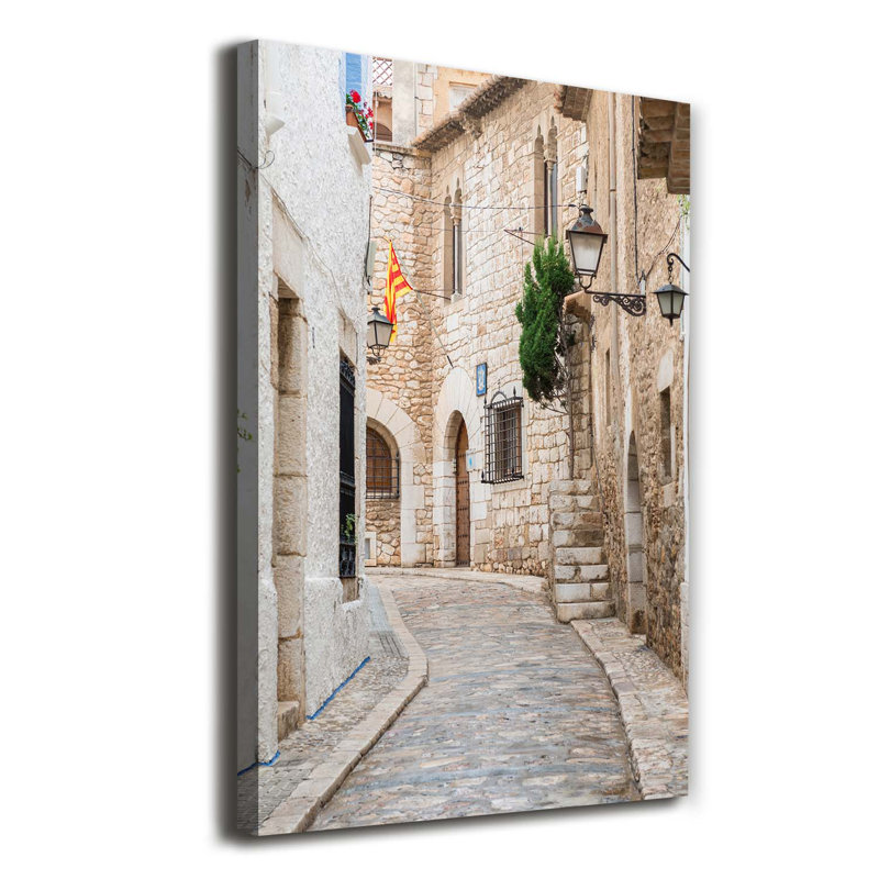 Streets In Spain - Wrapped Canvas Print