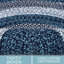 Tapis tressé à la main bleu turquoise Enika-280652366