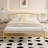 Full Size Metal Platform Bed Frame with Curved Headboard, Steel Slat Support, No Box Spring Needed, Modern Glam Style-1359367321
