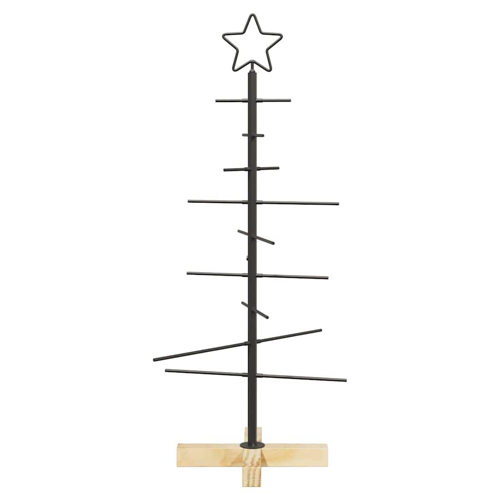 Metal Christmas Tree with Stand Black Powder-coated steel