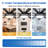 Mlian 9 Playwood Double-sided Black and Grey Wood Grain Blades 60in Ceiling Fan Large LED Dimmable Light, 6-Speed Remote Control, Reversible DC Motor,Black-1180865240-1180865243