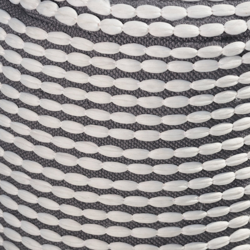 Pouf à eau géométrique blanc cylindrique - capacité de 250 lb pour l'intérieur intérieur, Blanc