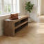 Upholstered Bench with Shoe Storage