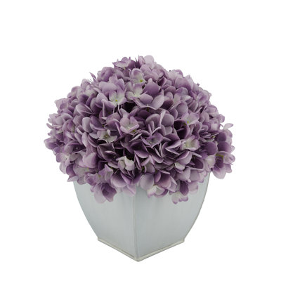 Artificial Fabric Hydrangea Arrangement in Pot