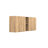 FMF Jewlia 59.1 W x 12.4 D x 23.6 H  Particleboard four doors in Natural Oak
