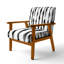 Chaise moderne rembourrée avec accoudoirs Minimal Ikat-922778336