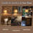 Floor Lamp For Living Room With 3 Color Temperatures LED Bulb, Standing Lamp Tall Industrial Floor Lamp For Bedroom, (9W LED Bulb, Wood Grain Pattern Lampshade Included) -Oil-Rubbed Bronze