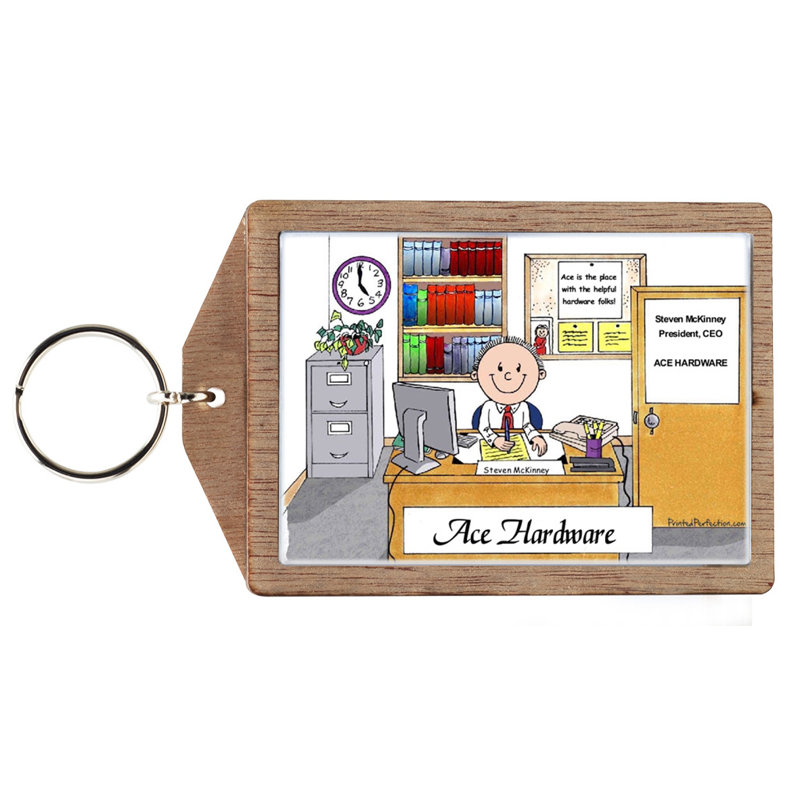 Bureau personnalisé - Porte-clés mâle